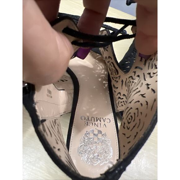 Vince Camuto Regey Sandals Womens Size 9.5M Retana Suede Tumbleweed Ankle-High - Picture 8 of 12